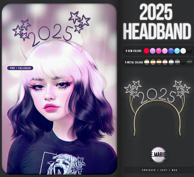 Second Life Marketplace - e.marie // 2025 headband
